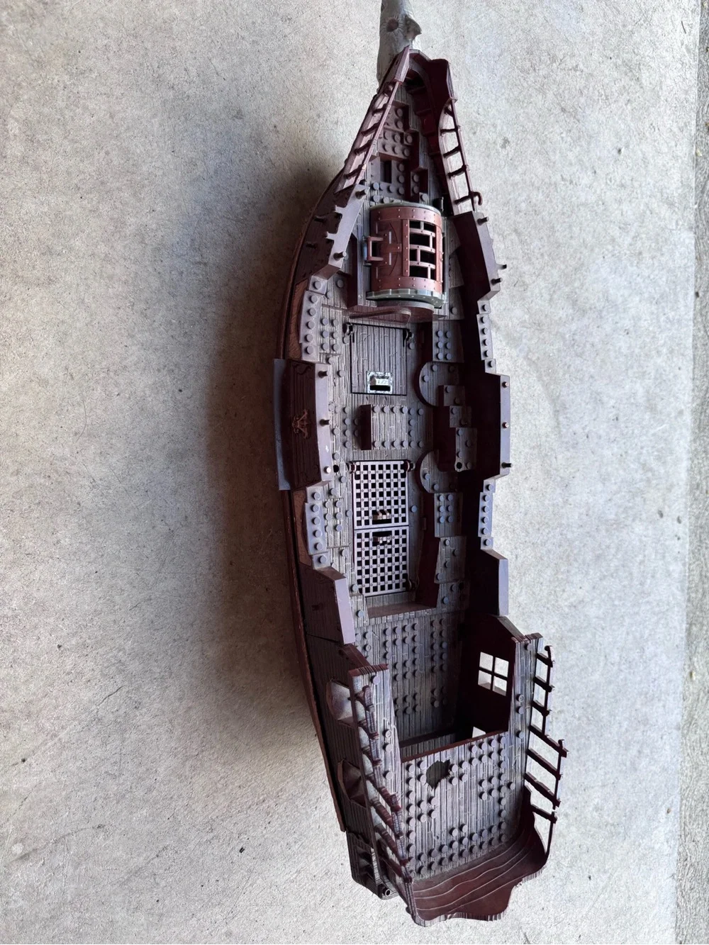 Vintage Mega Bloks Pyrates 3620 Stormstalker Pirate Ship Hull Part Only Building